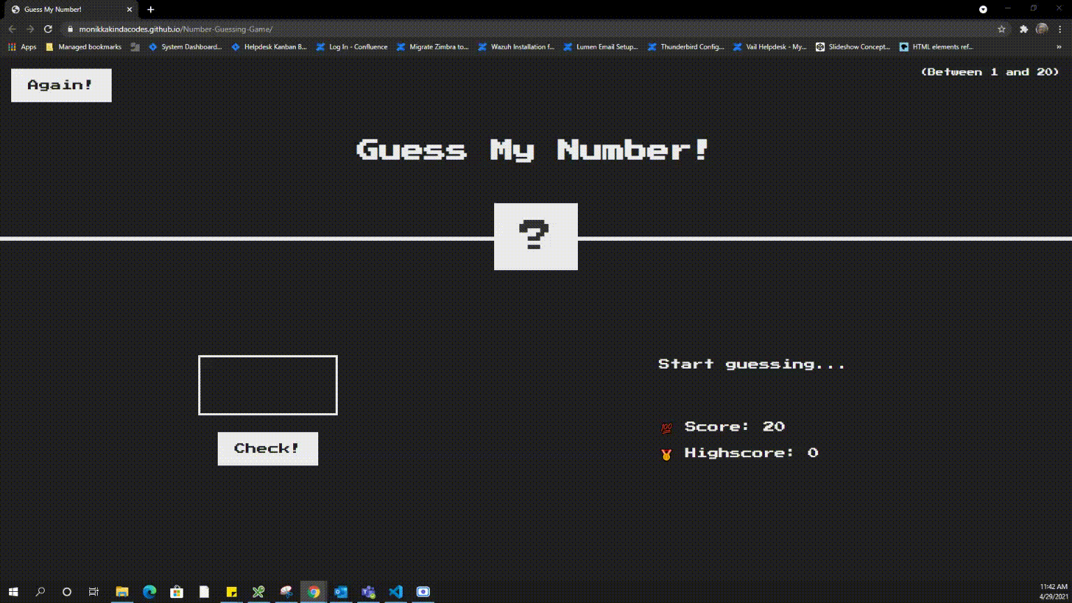 Number Guessing Game gif